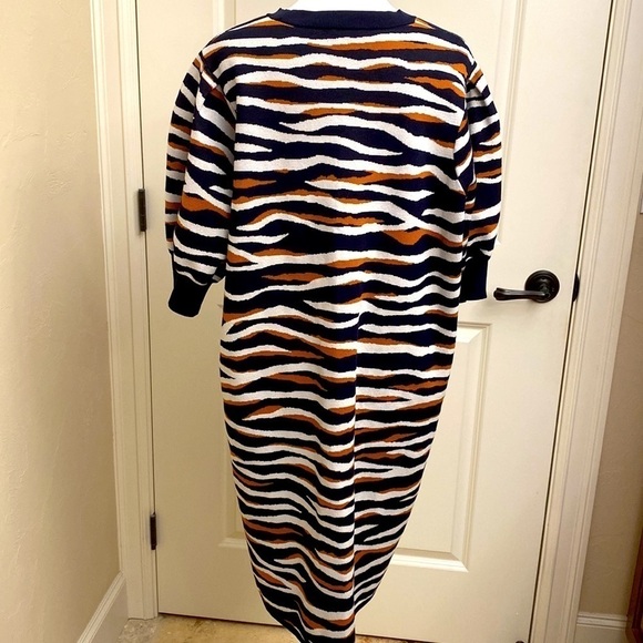 Ann Taylor sweater dress Womens Midi pullover crew neck puff sleeve Plus Sz XXL - Picture 2 of 8